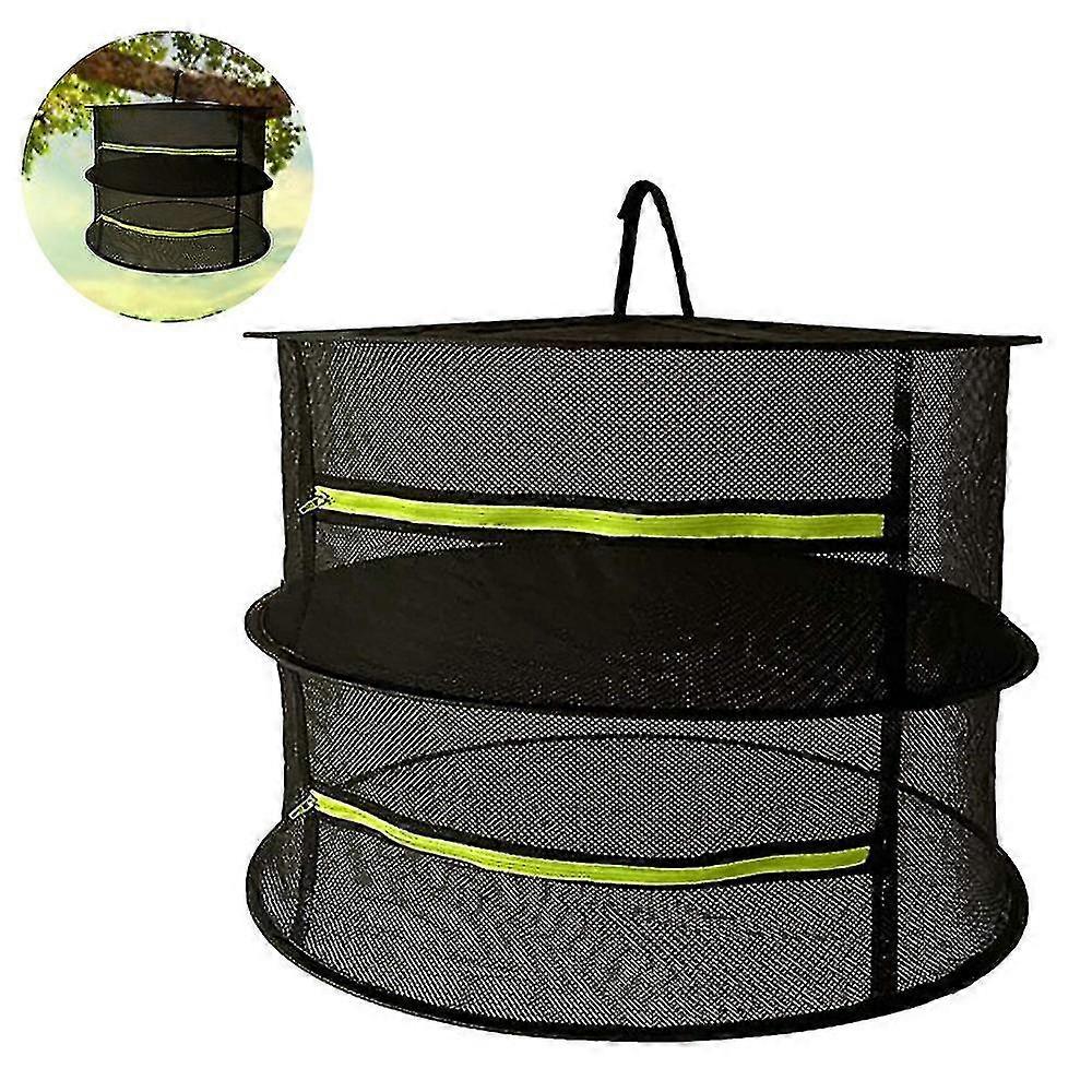 Herb Drying Rack Plant Hanging Net Drain Rack Drying Net,2 Layer