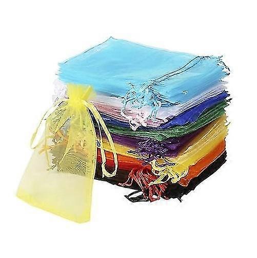 100pcs Drawstring Organza Bags