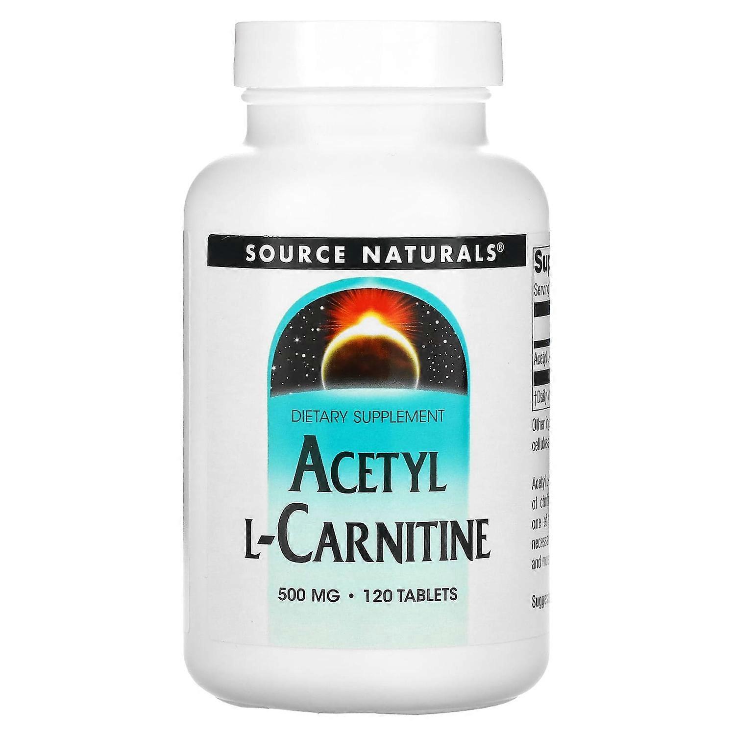 Source Naturals, Acetyl L-Carnitine, 500 mg, 120 Tablets