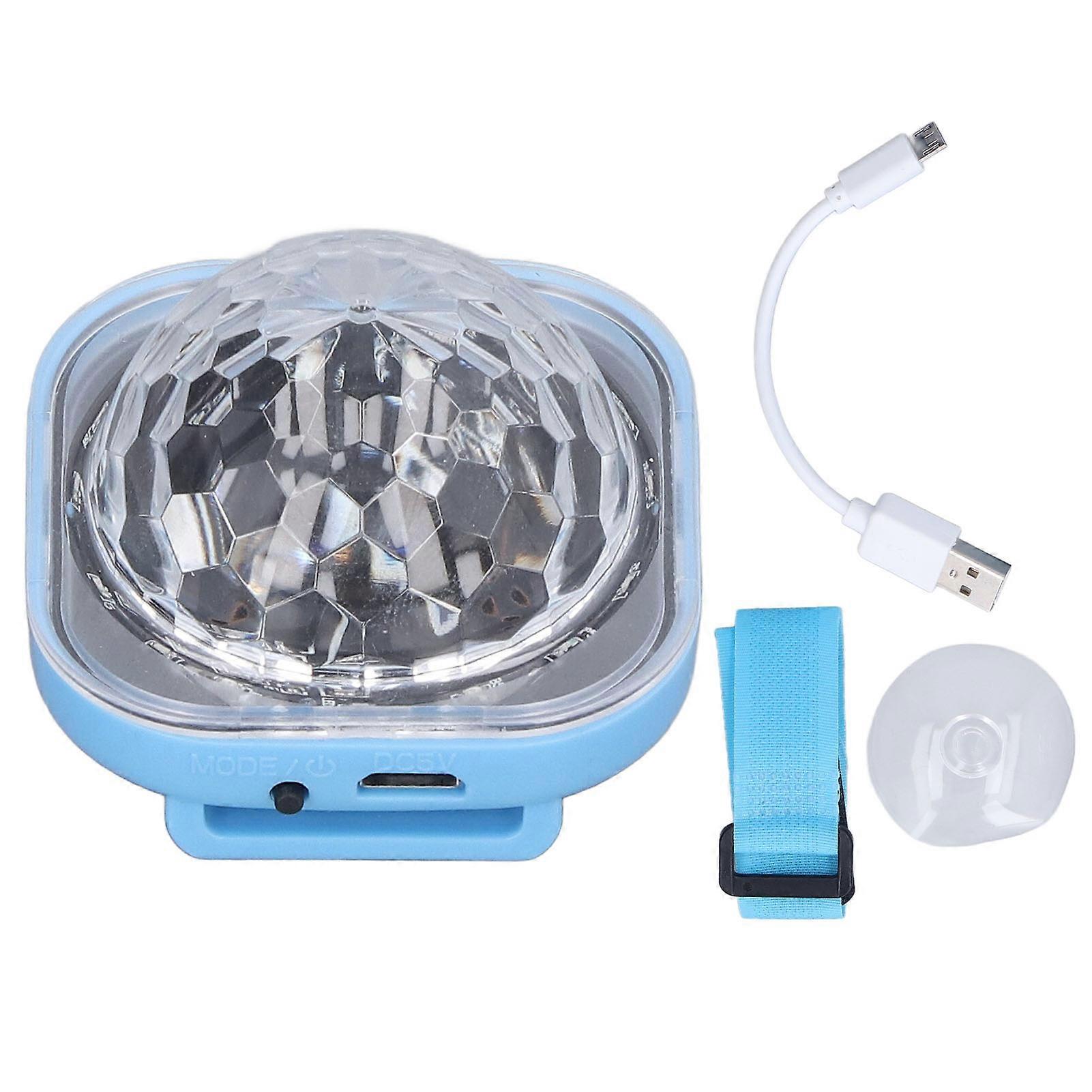 Mini USB LED Dancing Light ABS Button Sound Control Car Colourful Lamp for Dance Halls