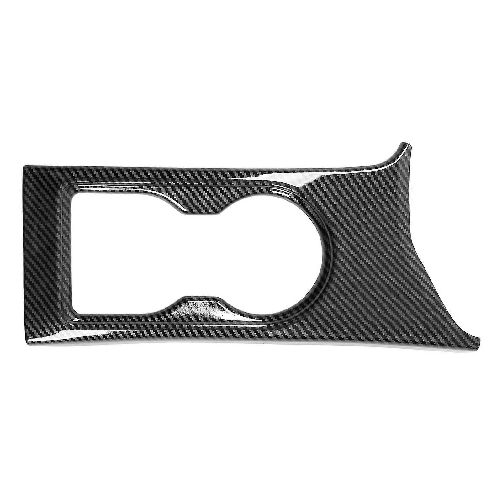 Garniture de cadre de porte-gobelet d’eau avant en fibre de carbone de style ABS de remplacement pour Isuzu DMAX 2021