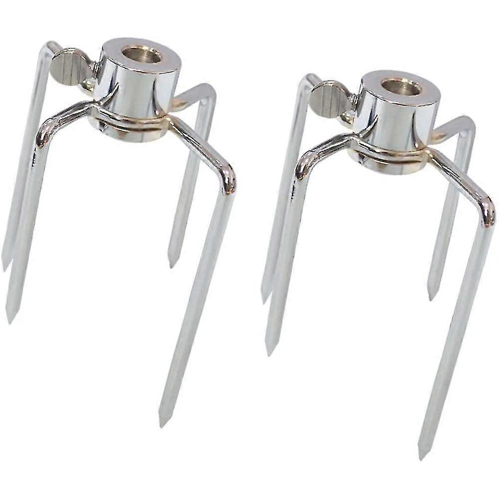 2pcs grill rotary barbecue grill fork accessories