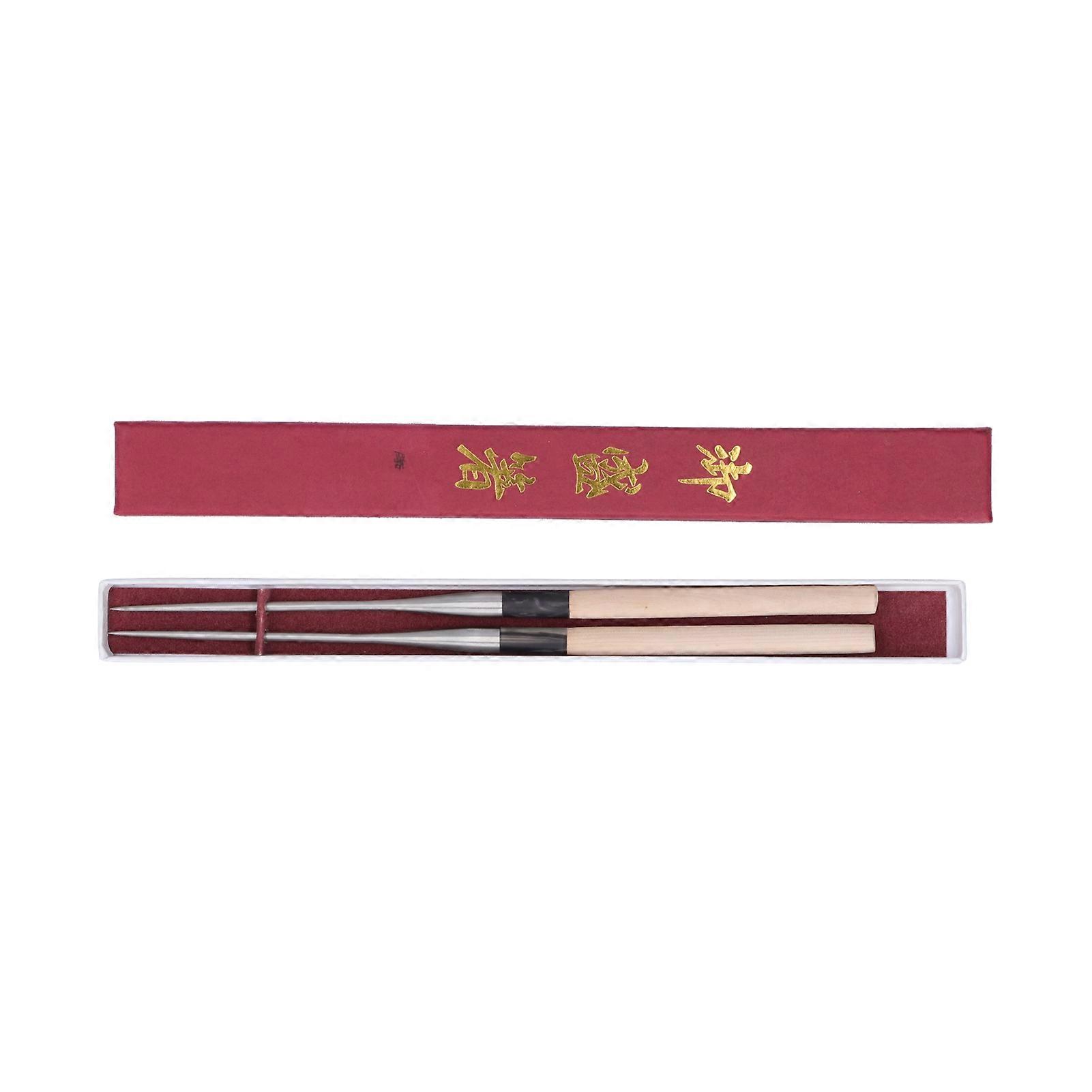 Japanese Sushi Chopsticks with Wood Handle Cooking Chopsticks Tableware Serving Utensils150MM