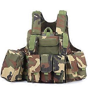 Tarnjagd Militär Taktische Weste Amphibischer Kampf Luftgewehr Molle Kugel Sturmplatte Weste Sicherheitsweste