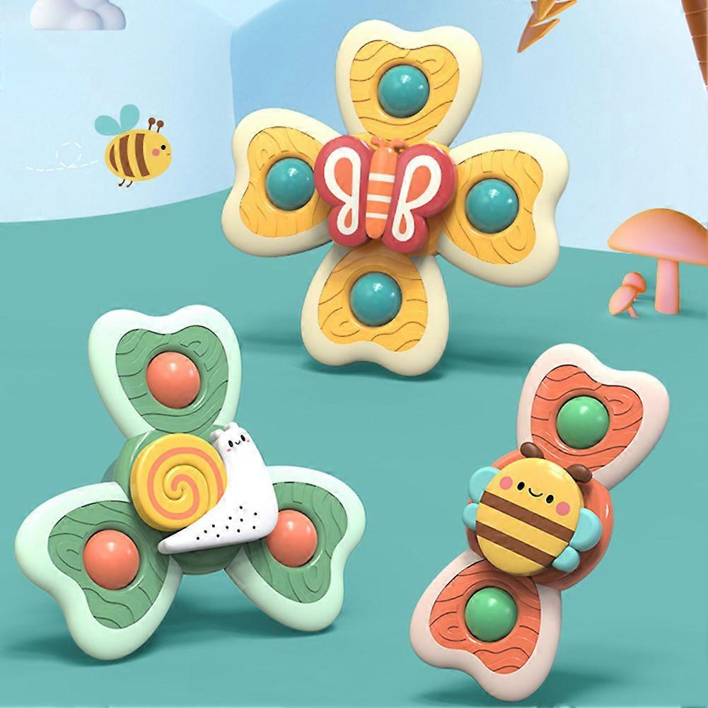 Flower Shape Toy Anti Bite Rotating-toy Early Education Rotating Toy for Educating