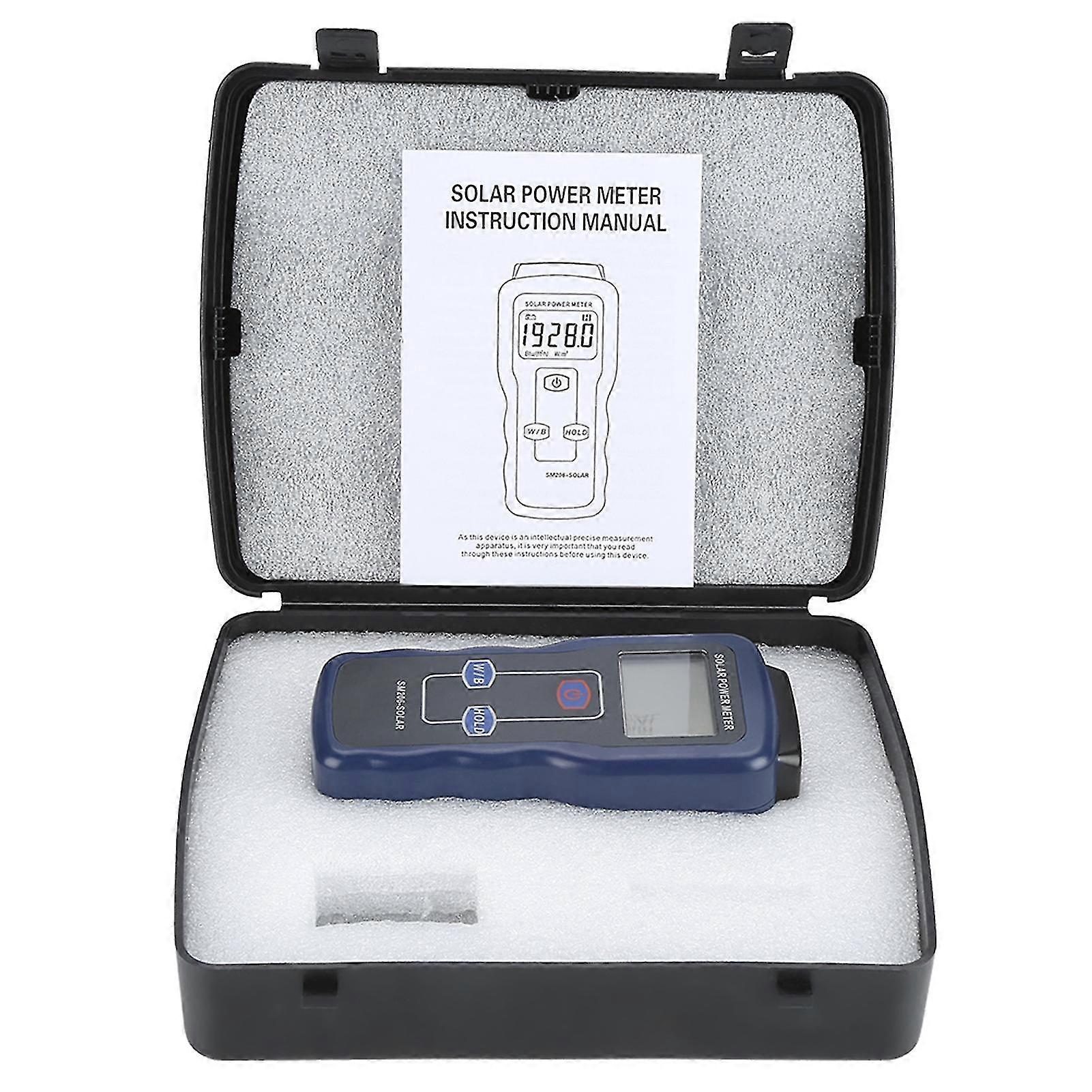 Sm206 Digital Solar Power Meter Sun Light Radiation Measuring Testing Instrument