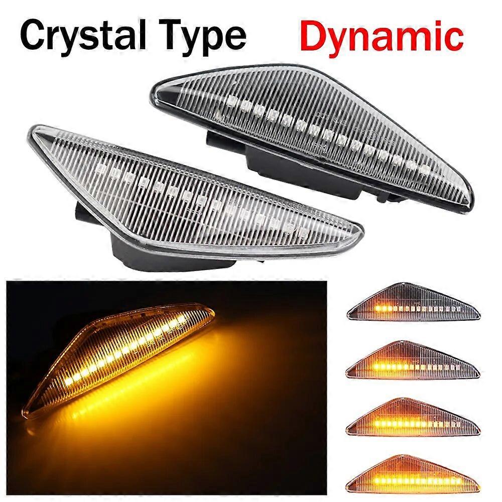 LED Dynamic Turn Signal Light Side Marker Lamp Repeater Signal Lights For BMW X3 F25 X5 E70 X6 E71 E72 2007-2019