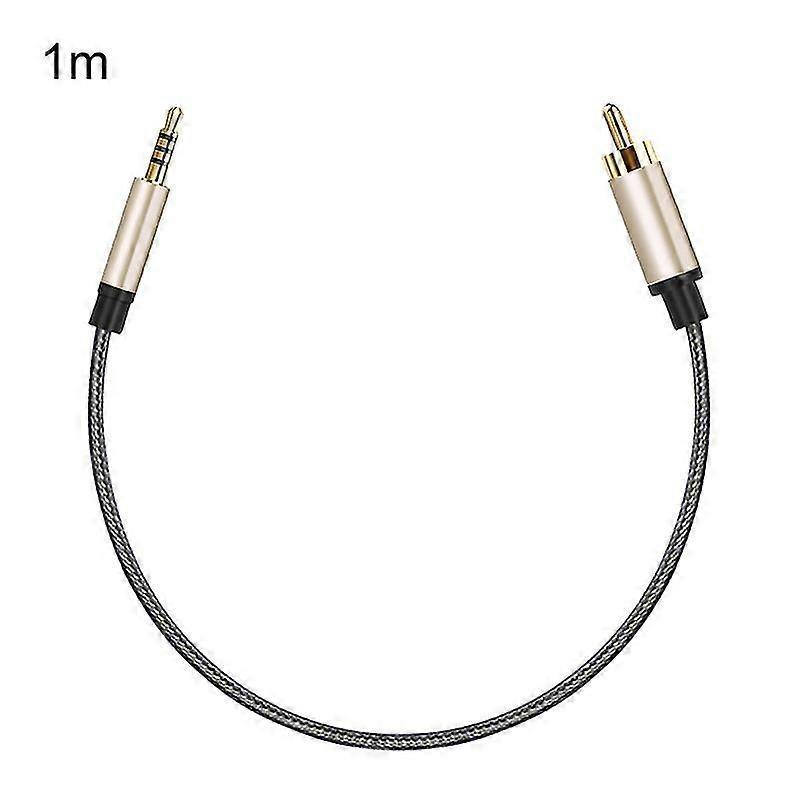 1/2m RCA إلى Aux 3.5mm جاك متحد المحور كابل موصل الصوت ل Xiao-mi 1/2 التلفزيون