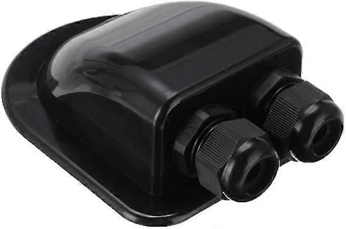 ソーラーパネルケーブルグロメット防水2ウェイケーブルグロメットブラックソーラールーフグロメットスポイラールーフマウント用Rv、ボート、キャラバン用