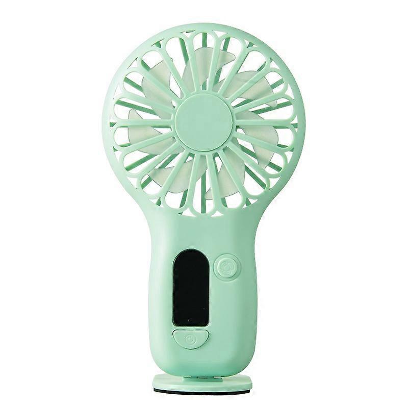Desktop Fans Display Screen Mini Handheld Fan USB Charging Rechargeable Portable Office Outdoor Tra