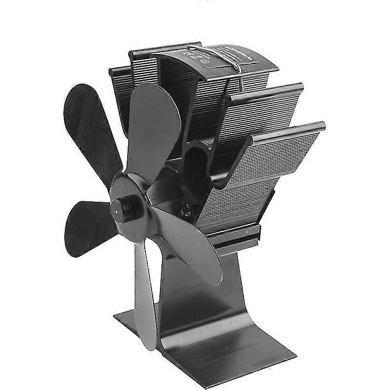 Draftless Fireplace Fan With 5 Blades Quiet Operation Runs On Heat For Wood Stoves And Fireplaces