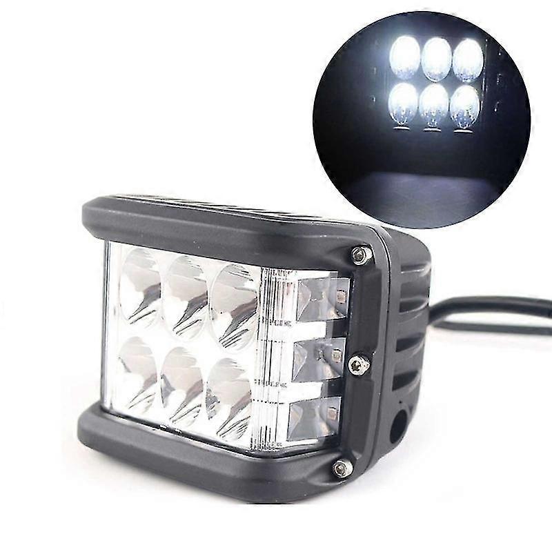 4" Led Work Light Bar Cube Side Shooter Pod White Amber Strobe Lamp For Suv Car