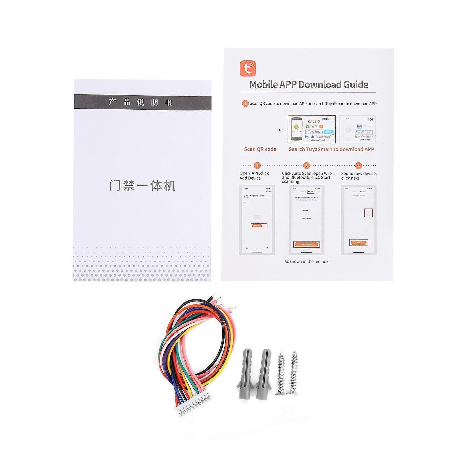 Access Control Remote WIFI 13.56MHZ Card Unlock Password WG26/34 Lighted Keyboard for Tuya