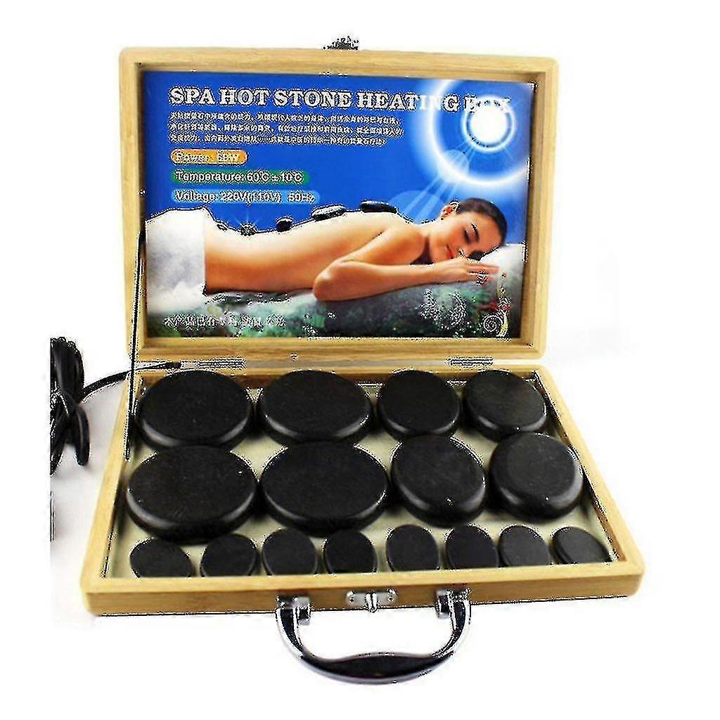 ホットストーンロックヒーティングボックスマッサージストーンウォーマーケースヒーターEuプラグマッサージストーンウォーマーホットストーンマット
