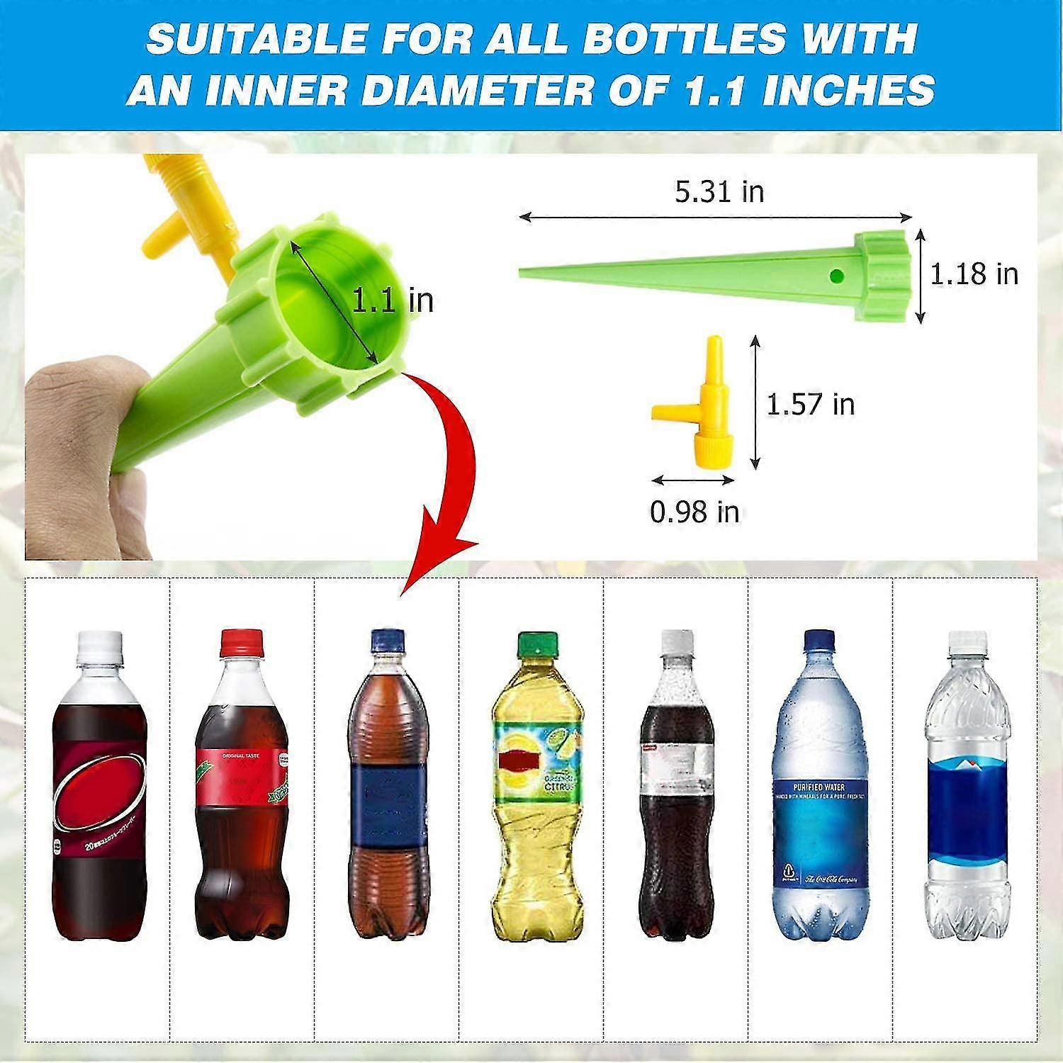 Self Watering Spikes, Automatic Irrigation Watering Drip-12pack