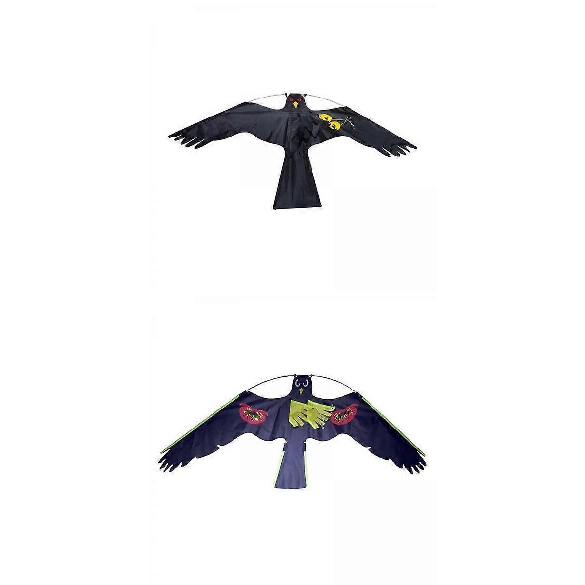 2kpl Large Hawk Kite Bird Repeller Scarecrow Pigeon Decoy Weed Pest Control