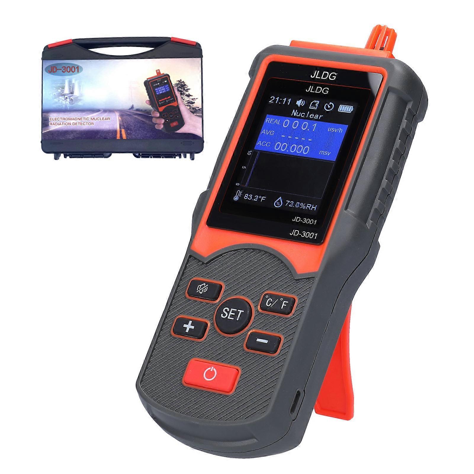 JD-3001 Geiger Counter and Electromagnetic Radiation Detector Temperature&amp;Humidity Measurement Device with Data Export Function