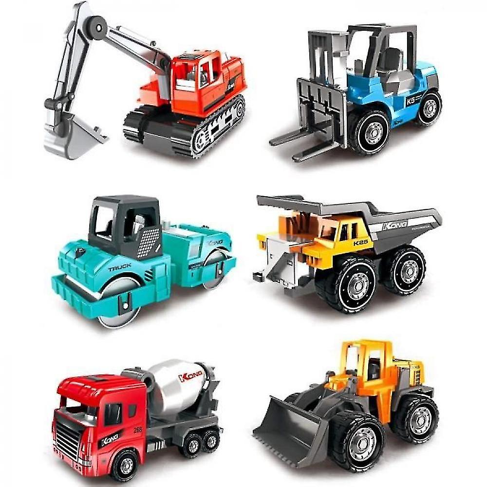 3-year-old Boy Construction Truck 6 Piece Pack