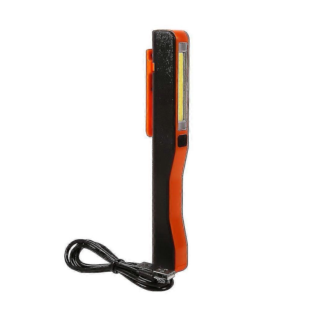 Usb Rechargeable Led Hand Torch Portable Led Flashlight Torch With Magnet Clip Household Tool