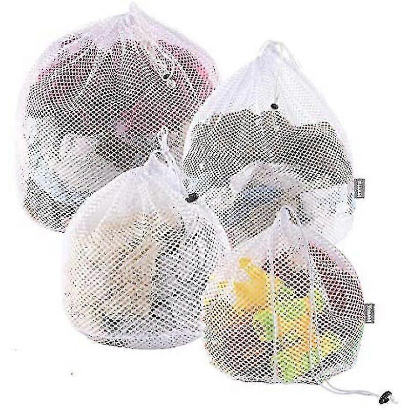 4pcs Laundry Bag Washing Machine With Cord Stopper Laundry Bag