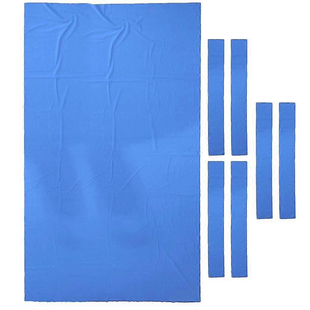 8ft / 7ft Billiard Billard Nappe Snooker Feutre Coussin Remplacement Bleu 7ft