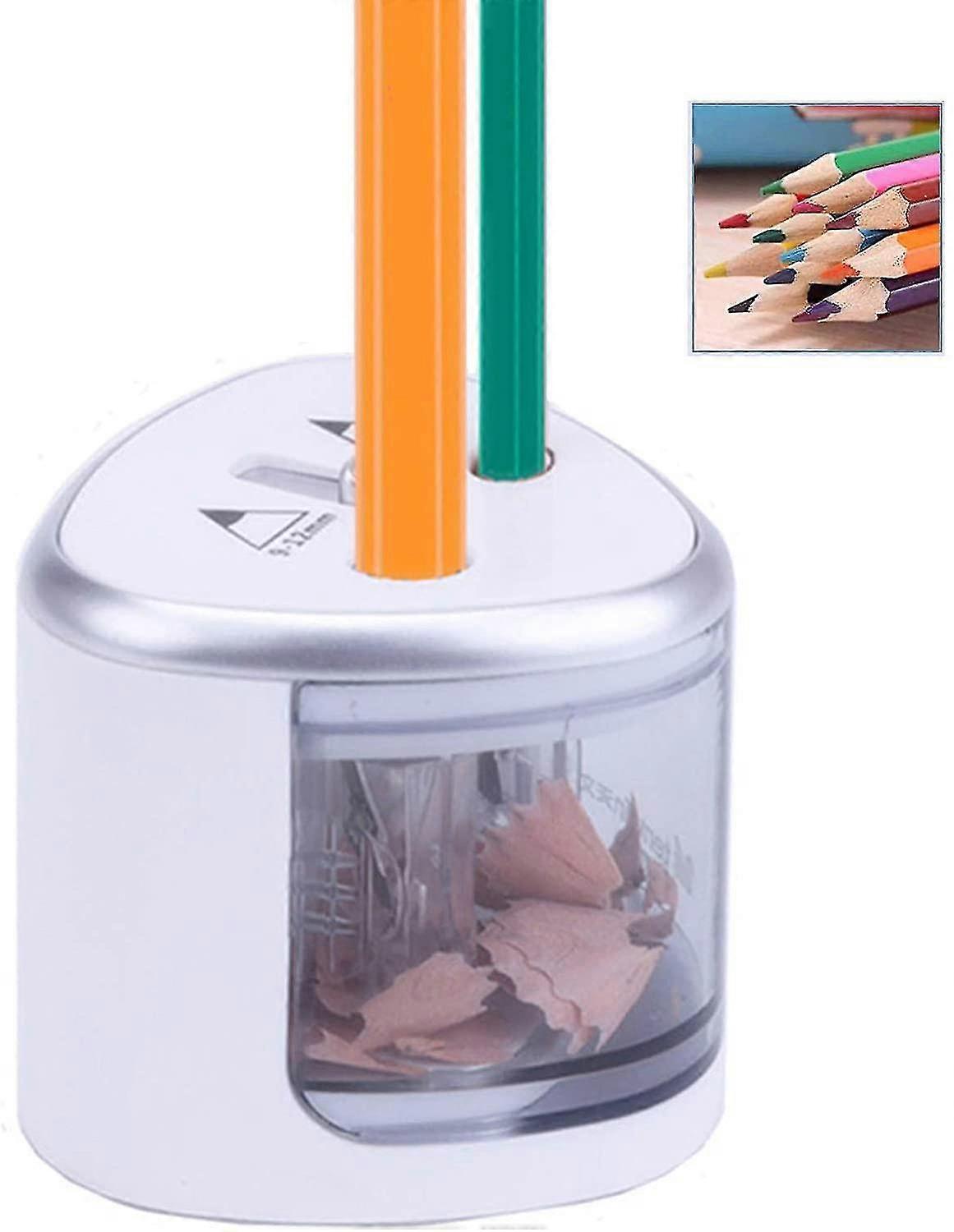 Two-hole Electric Pencil Sharpener, Battery-powered Electric Pencil Sharpener, Automatic Pencil Sharpener