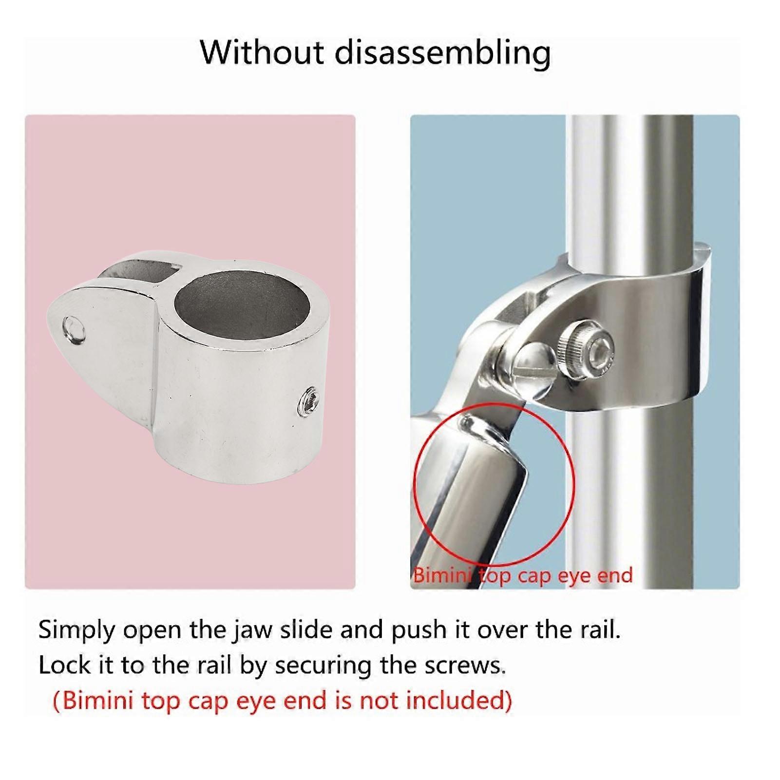 4Pcs Jaw Slide 316 Stainless Steel Sturdy Marine Mounting Handware for Boat Yacht 22mm/0.9in