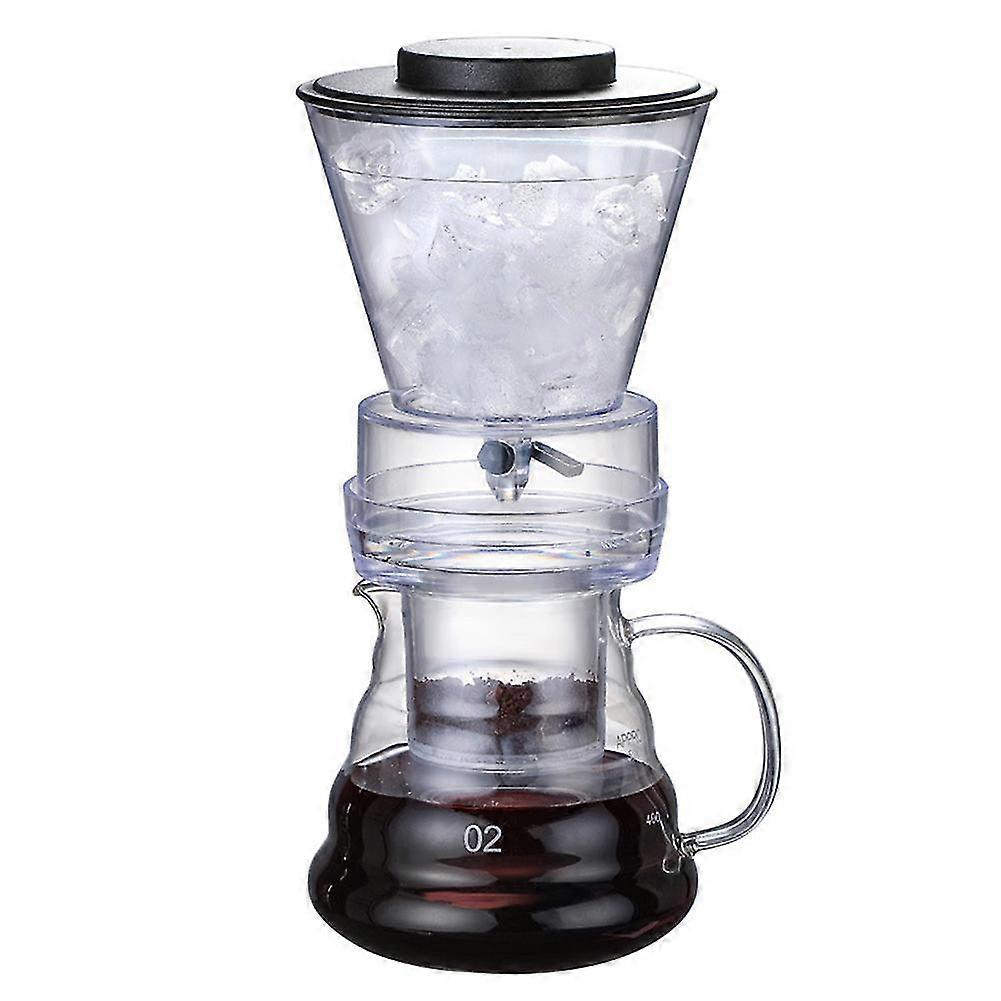 Ice Drip Coffee Pot Glass Coffee Maker Regulatable Dripper Filter Cold Brew Pots Ice Brewer