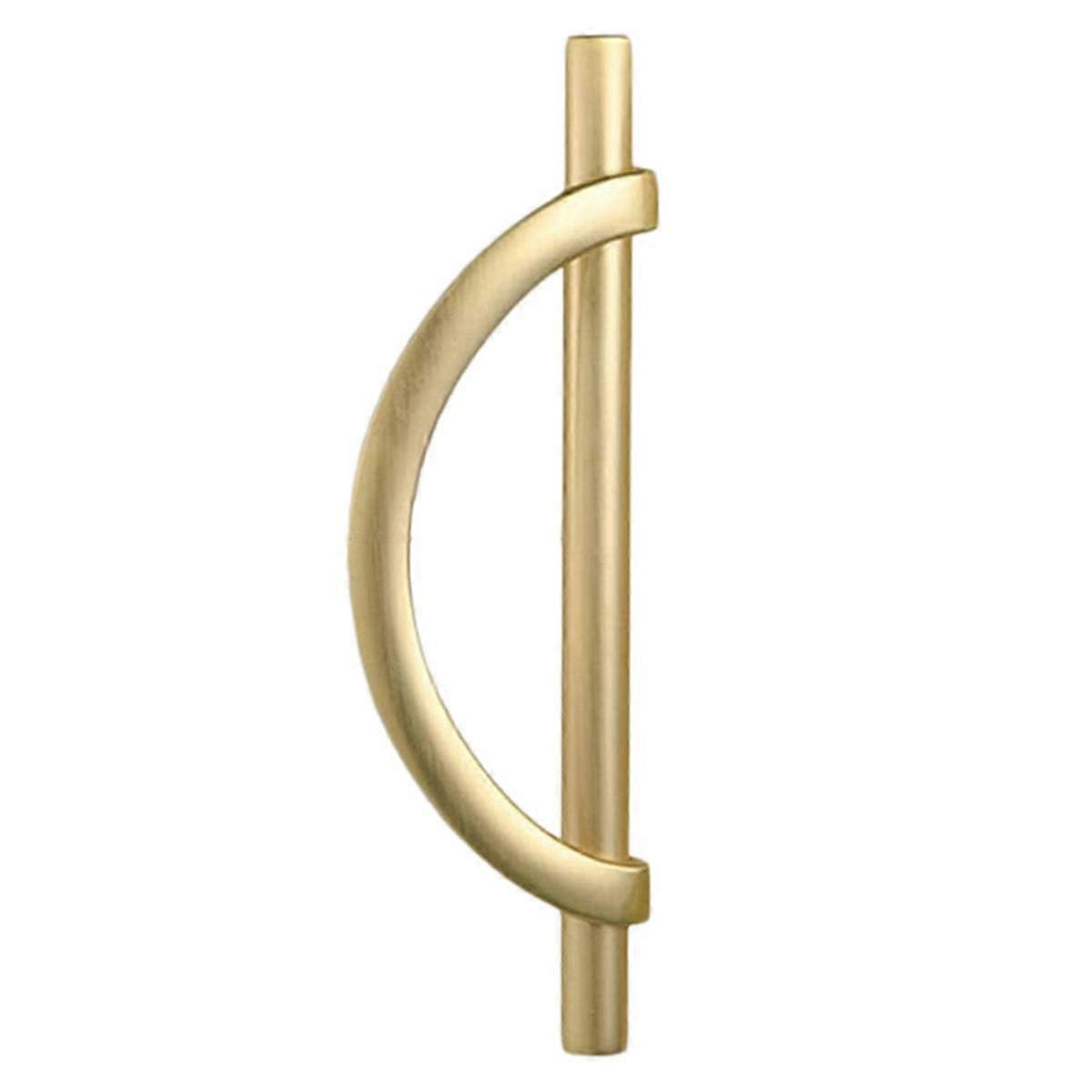 2Pcs Gold Cabinet Pulls Drawer Pulls Half Moon Shape Cabinet Pulls Drawer Dresser Handles Kitchen C