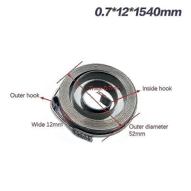 1pc Spiral Flat Wire Coil Torsion Spring Constant Force Extension Springs