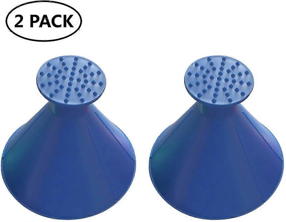 WJTG pyöreät tuulilasin jääkaapimet, taikakartion muotoiset auton tuulilasin jääkaapimet, auton lumenpoistolapiotyökaluJ