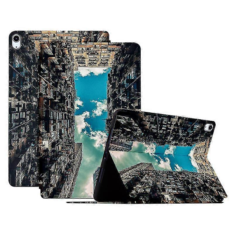 Shockproof Case For Ipad 10.9 (2022) Pattern Printed Pu Leather Tablet Cover With Stand