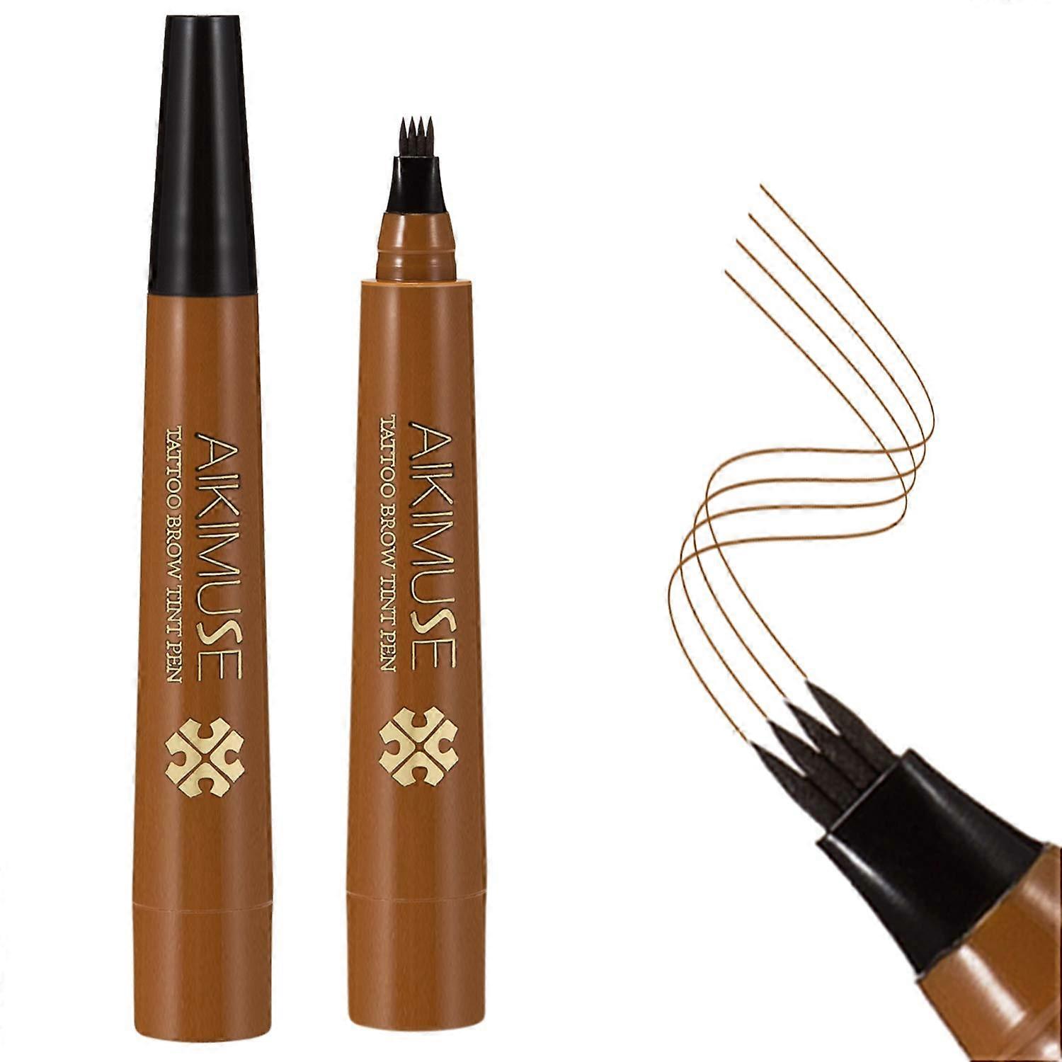 Eyebrow Tattoo Pen Waterproof Microblading Eyebrow Pencil with a Micro-Fork Tip Applicator Creates Natural Looking Brows Effortlessly