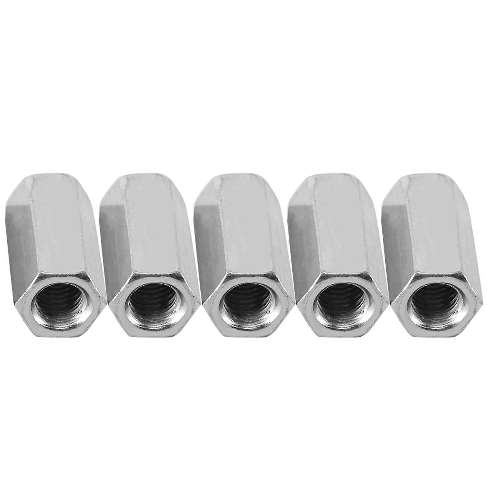 Long Rod Nut Hex Hexagonal Standoff Threaded Fasteners (M12*50) - 5pcs