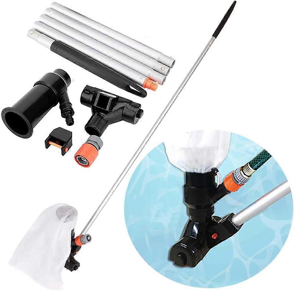 Portable Jet Pool Vacuum - Handheld Manual Portable Summer Waves Pool Leaf Vacuum Cleaner for Above Ground Pools