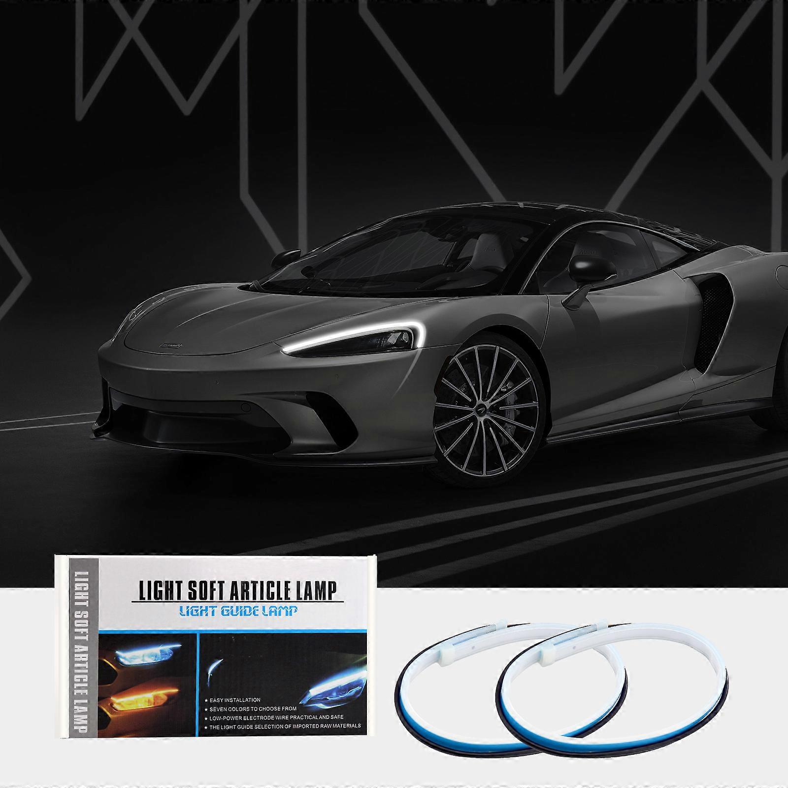 Car Start Scan Ultra Thin Light Guide Bar New LED Streaming Turn Signal Retrofitting Universal Daily Running Light Bar