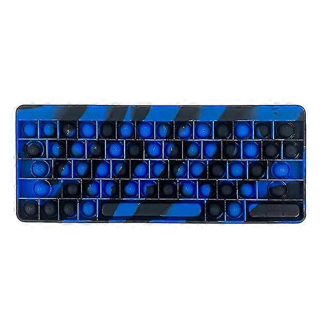 Blue And Black Keyboard Shape Fidget Toy