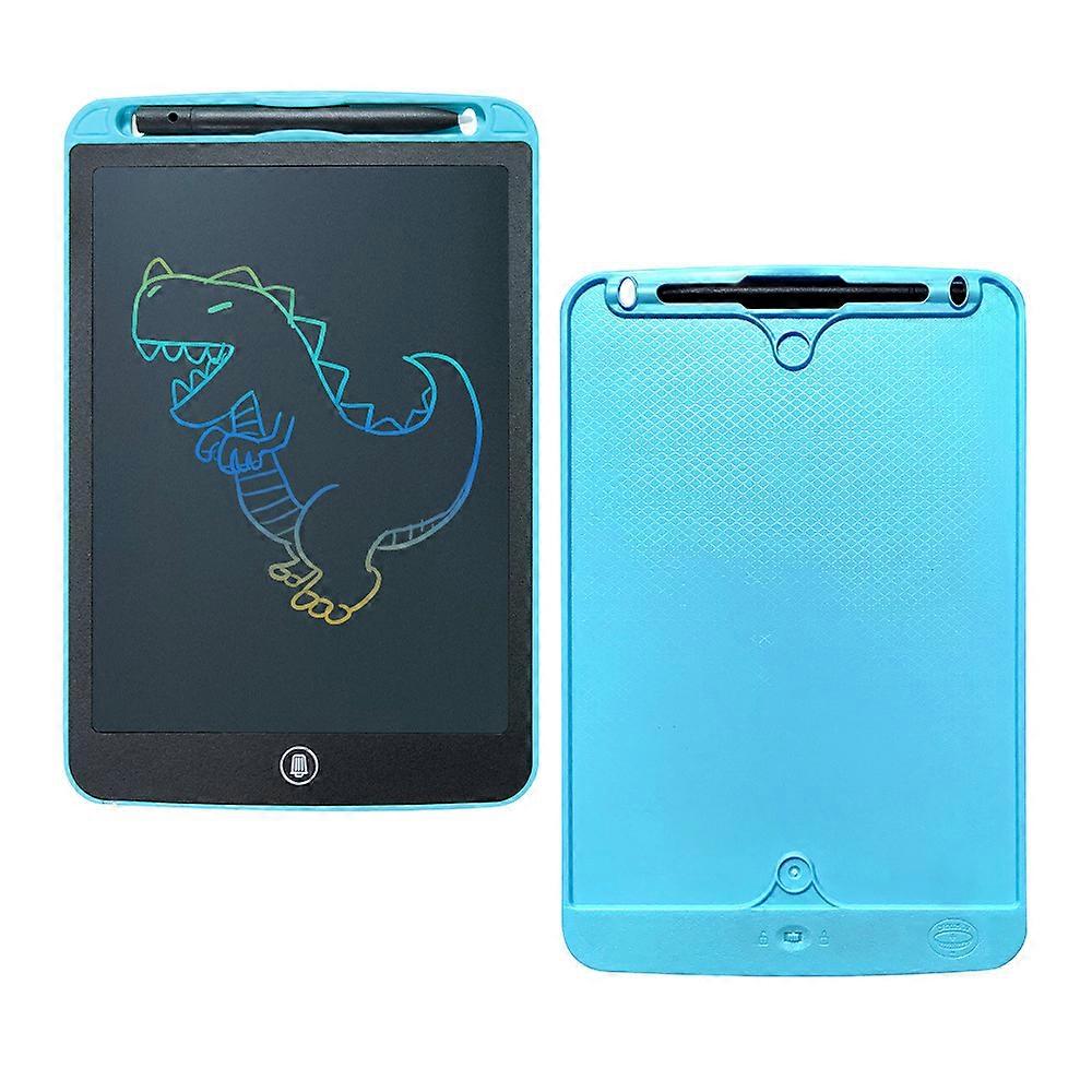 10 Inch LCD Writing Tablet, Blue Erasable Drawing Board with Delete Button, Notepad, Magic Slate, Learning, Working, Doodling, Drawing, Educational To
