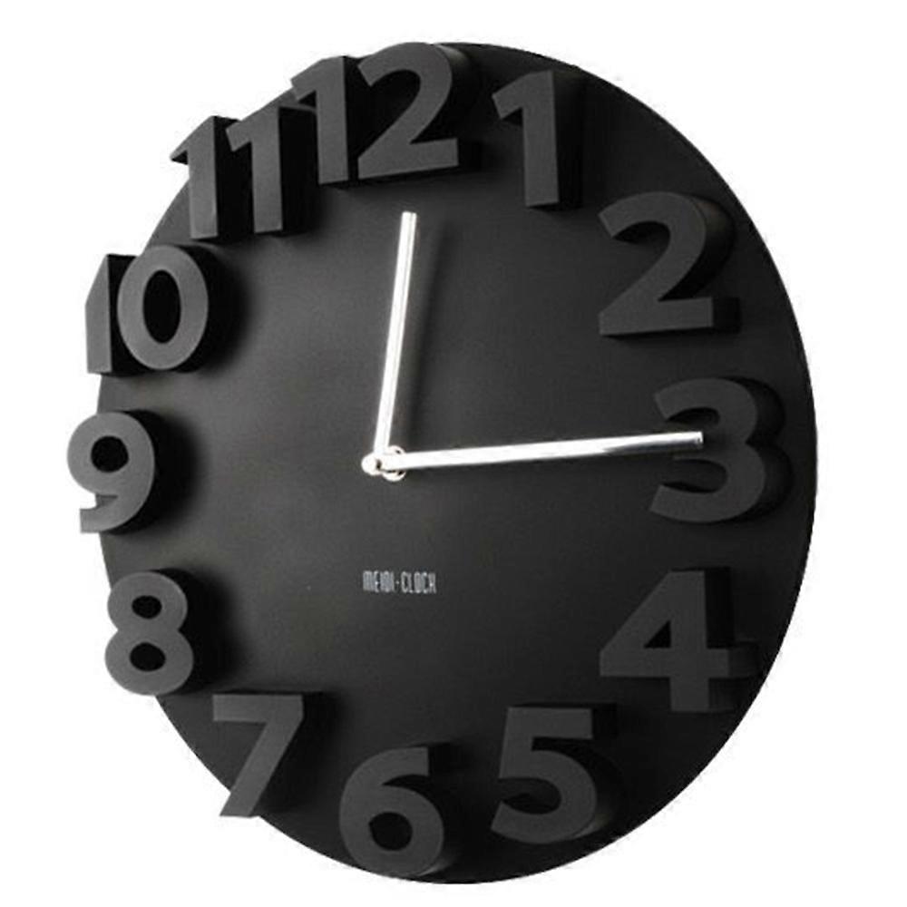 Creative Round Simple 3D Digital Wall Clock