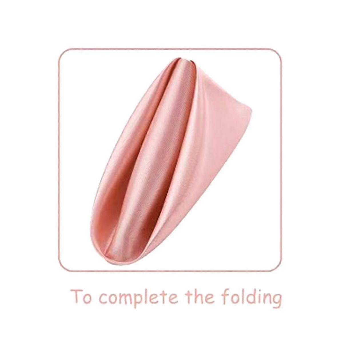 24 Pcs Satin Napkin Square Dinner Napkins Party Napkin Soft Table Napkins For Romantic Party Dinner Decoration