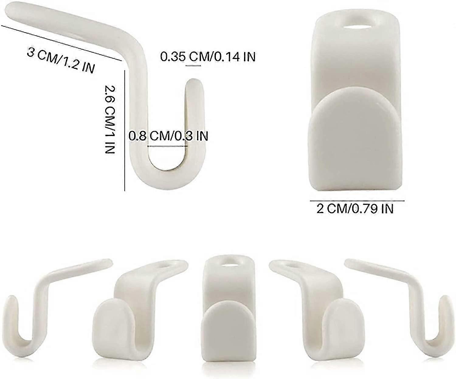 50pcs κρεμάστρες συνδετήρων κρεμάστρων ρούχων που επικαλύπτουν τις κρεμάστρες ρούχων για το βαρύ καθήκον, λευκός-hibn-hibn