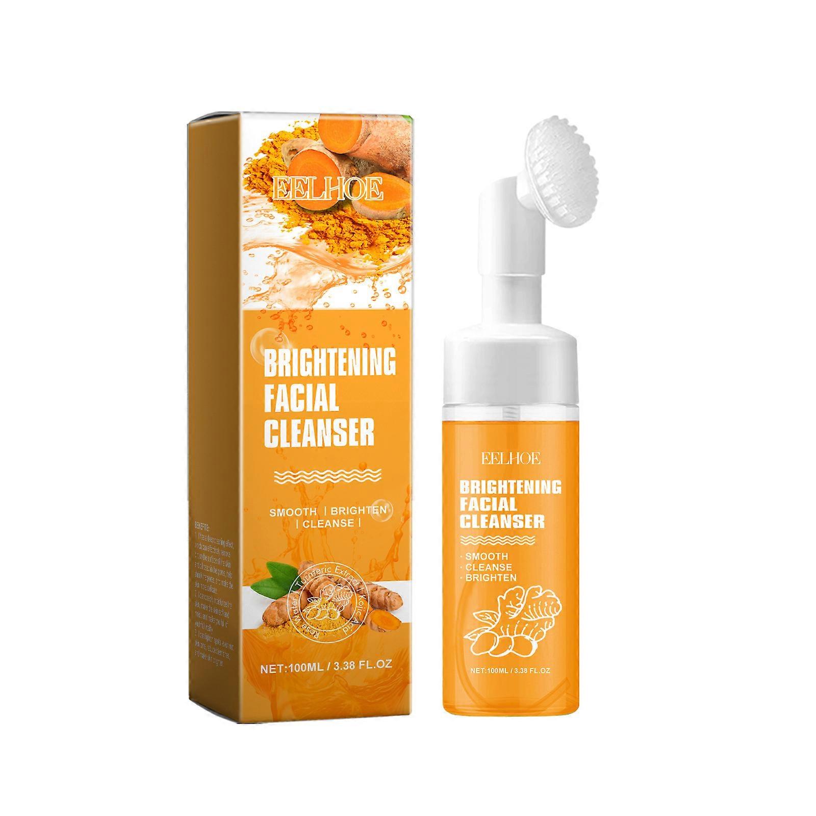 Turmeric Facial Cleanser, 100ml Turmeric Facial Foaming Cleanser, Turmeric Glowing Refreshing Face Wash, Φυσικό Ενυδατικό Αφρόλουτρο Προσώπου