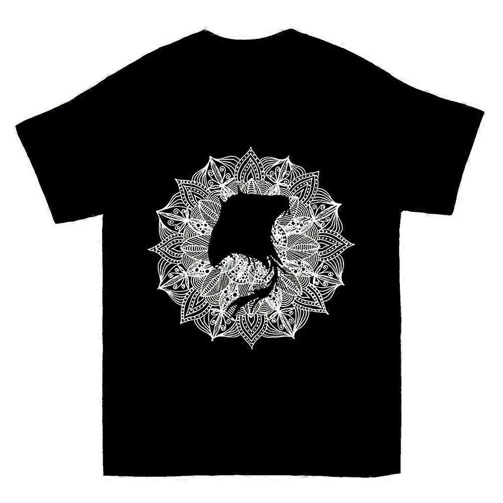 Mandala Circle Manta Ray T-shirt