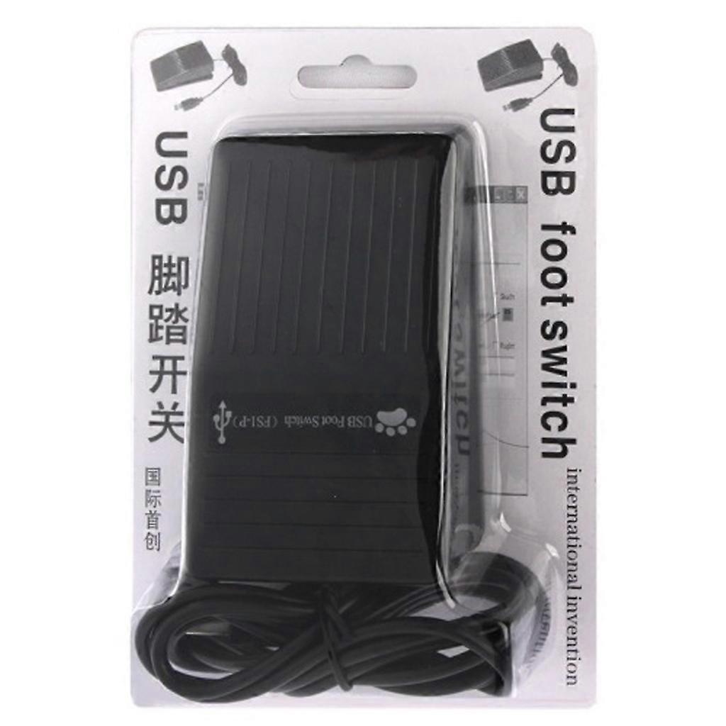 USB Single Foot Action Switch Pedal Control Controller Free Driver for Disabled