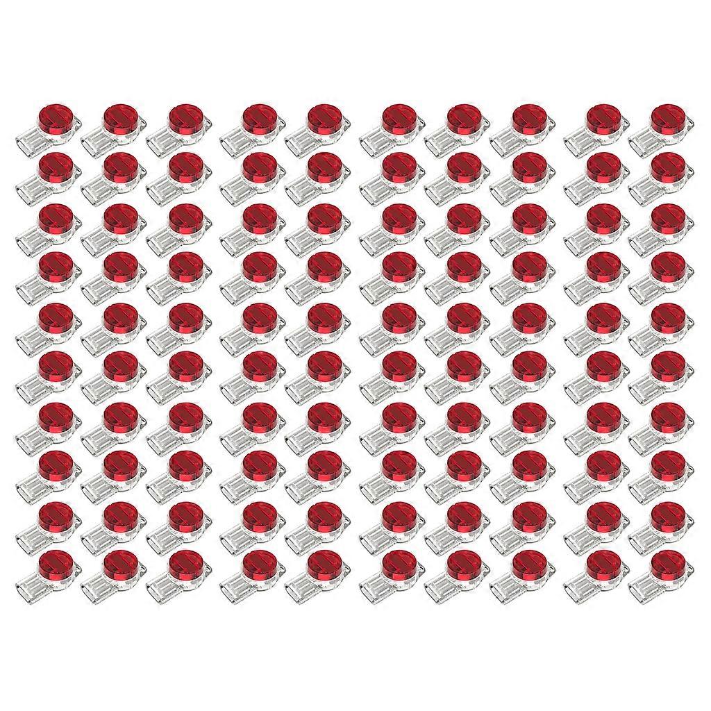 100Pack 3 Port Crimp Connection Terminals K3 Connector Waterproof Wiring