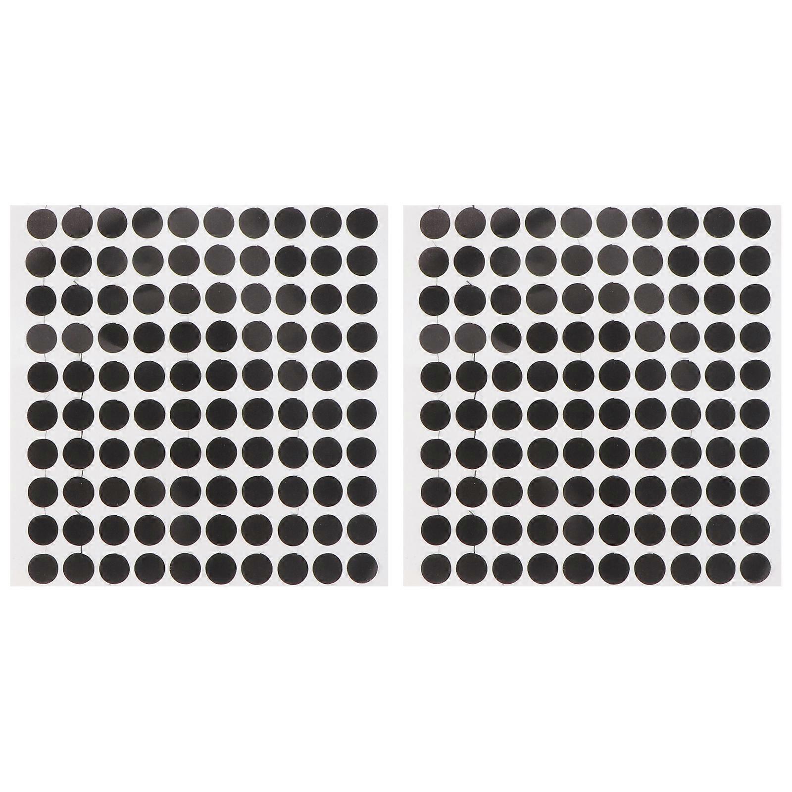 2 Sheets Billiard Table Black Dot Pool Table Marker Dot Billiard Marking Stickers for Club Use