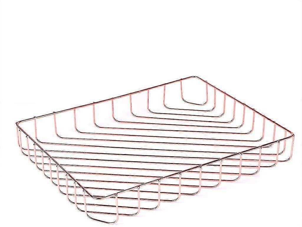 Rose Gold File Tray Wire Iron Elegant Letter Size Desk Documents Tray Large Capacity Tabletop