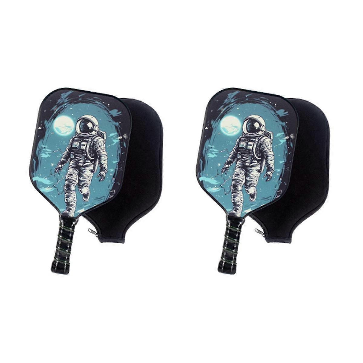 Pickleball Rackets Set Pickleball Paddle Set Carbon Fiber Composite Pickleball Racket Kit with 2 Paddles