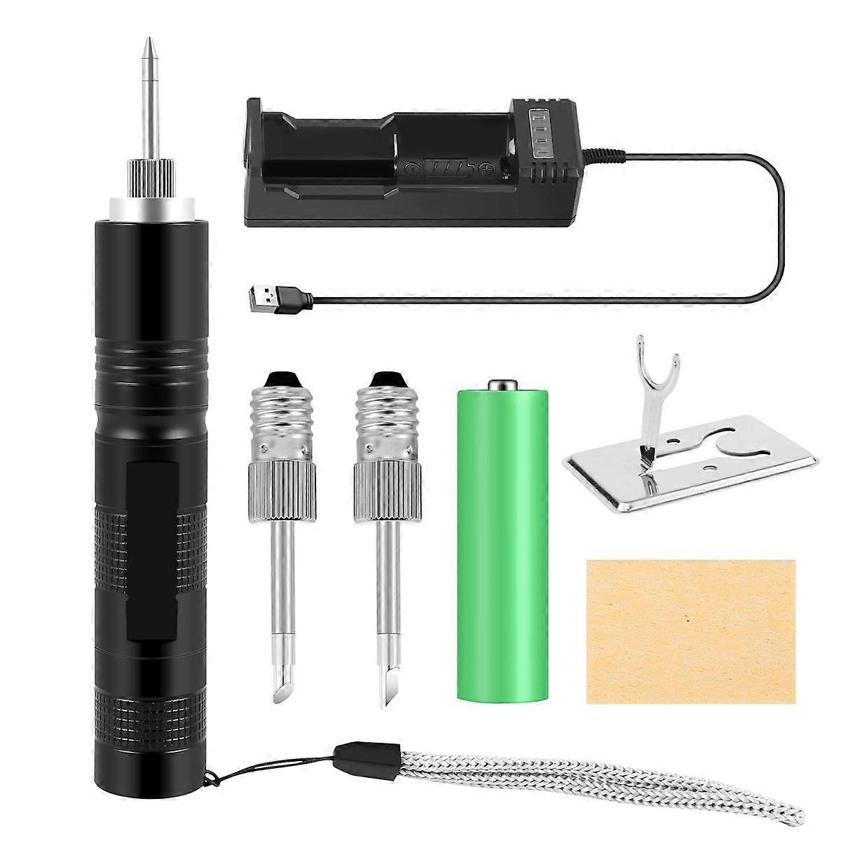 New E10 Interface Battery Soldering Iron Electric USB Wireless Soldering Iron Powered with LED Ligh