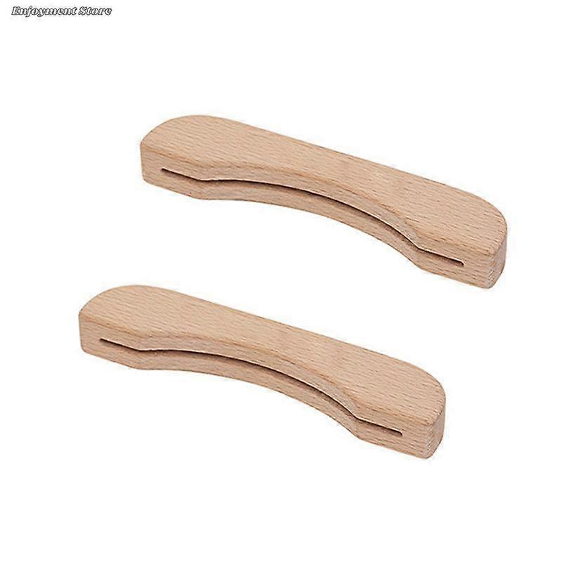1 زوج خشبية شواء عموم مقبض مضاد للحروق مقاوم للحرارة استبدال قبضة معزولة لشواية الصلصة مقلاة في الهواء الطلق التخييم مواقد الطبخ المحمولة